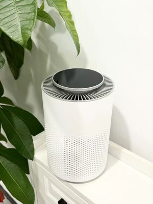 Stijlvolle witte HC10 elektrische rookreiniger met 6 watt vermogen - 160x160x246mm